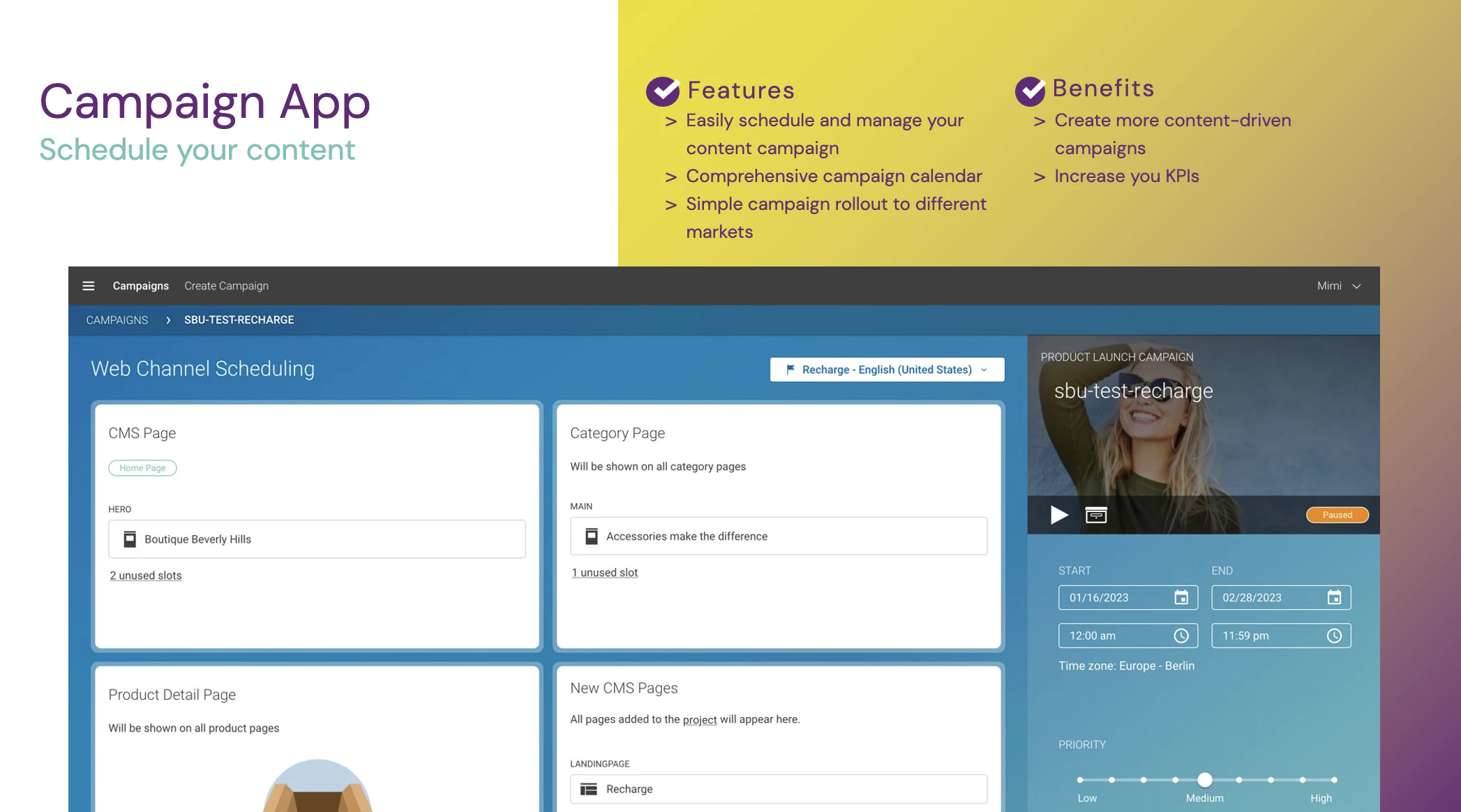 screenshot of CoreMedia Experience Platform